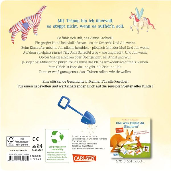 Was weinst du denn so viel, kleines Krokodil?: Ein Mutmachbuch für alle feinfühligen Kinder | Pappbilderbuch ab 2 Pappbilderbuch – 29. Juni 2023 2