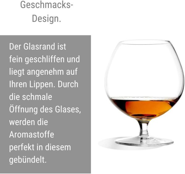 Stölzle Lausitz Cognacschwenker I 585 ml I 6er Set Cognac Gläser I spülmaschinenfest I edles bleifreies Kristallglas I hochwertige Qualität 7