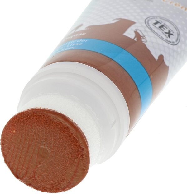 Bama Schuhcreme mit Carnaubawachs für optimale Pflege - für Glattleder, genarbtes Leder und TEX-Materialien, mit praktischem Schwammaufträger, 75ml 5