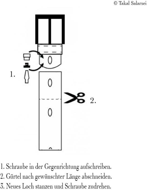 Vascavi Ledergürtel, 2 cm breit, Made in Germany, echt Leder Gürtel für Damen, als Hüftgürtel, kürzbar 3