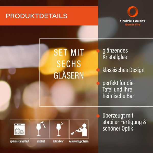 Stölzle Lausitz Weinbrandglas Cognac Grandezza 610 ml I Cognac Gläser 6er Set I hochwertige Brandy Gläser spülmaschinenfest I Weinbrandgläser stoßfest I Cognac Schwenkglas I Brandy Glas 2