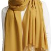 MaaMgic Schal Damen Warm Herbst Winter unifarben Baumwolle mit quasten/fransen, 40+ Farben Einfarbig Pashmina Schals und Tücher für abendkleid xl Stola Scarf Winterschal MEHRWEG 25