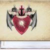 Unified Distribution Game of Thrones - Haus Martell Wappen - 100x70 cm - Bilder & Kunstdrucke fertig auf Leinwand aufgespannt und in erstklassiger Druckqualität 5