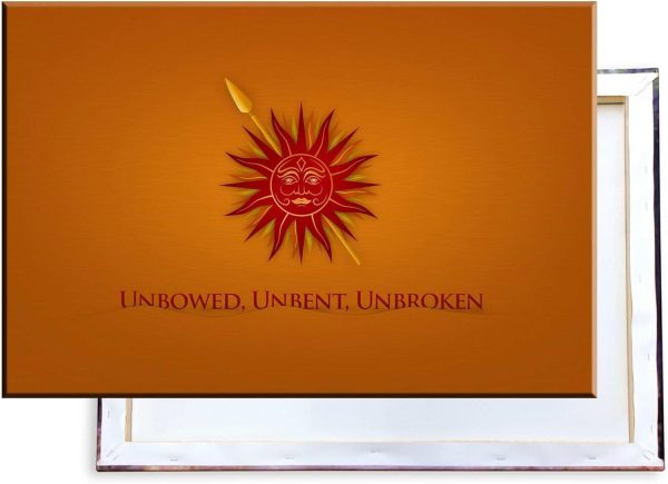 Unified Distribution Game of Thrones - Martell - 120x80 cm - Bilder & Kunstdrucke fertig auf Leinwand aufgespannt und in erstklassiger Druckqualität 1