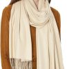 MaaMgic Schal Damen Warm Herbst Winter unifarben Baumwolle mit quasten/fransen, 40+ Farben Einfarbig Pashmina Schals und Tücher für abendkleid xl Stola Scarf Winterschal MEHRWEG 22