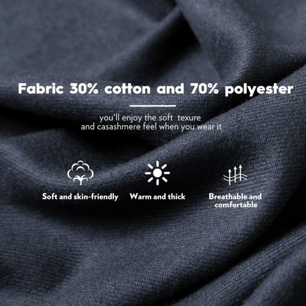 MaaMgic Schal Damen Warm Herbst Winter unifarben Baumwolle mit quasten/fransen, 40+ Farben Einfarbig Pashmina Schals und Tücher für abendkleid xl Stola Scarf Winterschal MEHRWEG 5