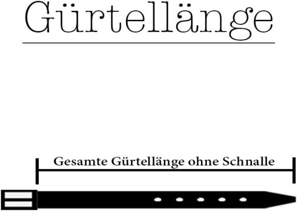 Vascavi Ledergürtel, 3 cm breit, Made in Germany, echt Leder Gürtel für Damen und Herren, kürzbar 2