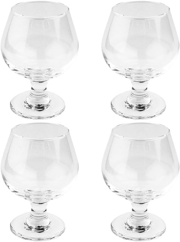 Ideen mit Herz 4 kleine Cognac-Gläser | Cognacschwenker-Set | 200 ml je Glas | 11,8cm hoch | Glas: Ø 8,5cm | Öffnung: Ø 5,7cm | 4 Stück 1