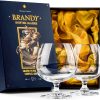 GLASSIQUE CADEAU Große 620 ml Brandy, Cognac und Armagnac Gläser | 2er Set | Kristall Spülmaschinenfest Cognacschwenker mit Kurzem Stiel | Cognacgläser Geschenkset 20