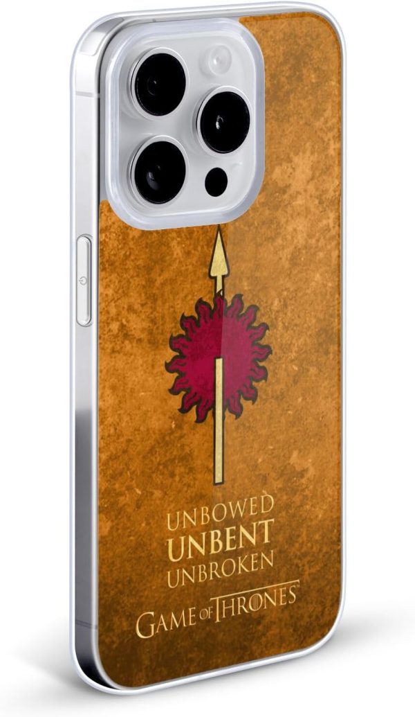 Head Case Designs Offizielle HBO Game of Thrones Martell Dark Distressed Look Sigils Soft Gel Handyhülle Hülle kompatibel mit Apple iPhone 12 / iPhone 12 Pro 2