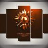 104Tdfc Leinwandbild 5 Teile Bilder Haus Martell 5 teilige Wandbilder Wandbilder Kunstdruck 150X80cm Mit Rahmen Vlies Leinwanddrucke Leinwandbilder Cadeau d'Halloween 28