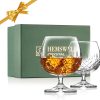 Hemswell Kristall Cognacschwenker Set mit 2 Europäischen Cognac Gläsern 8,5 oz – Digestif Gläser ideal für Brandy und Cognac – Satinierte Präsentationsbox – Wicklow Design 25