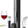 AIKARO Elektrischer Korkenzieher Wein öffner Weinflaschenöffner Automatischer Flaschenöffner, Batteriebetrieben (Set) 28