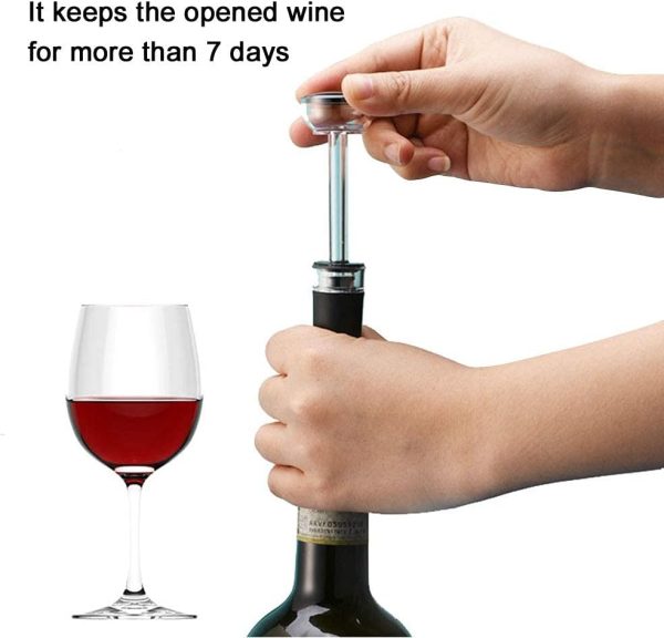 AIKARO Elektrischer Korkenzieher Wein öffner Weinflaschenöffner Automatischer Flaschenöffner, Batteriebetrieben (Set) 5