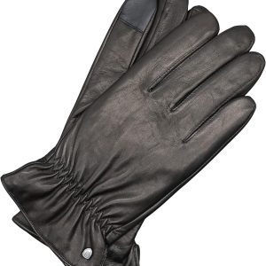 AKAROA ESTD 2019 Lederhandschuhe Herren TIM, Touchscreen Funktion, italienisches Leder, recyceltes Strickfutter aus 50% Kaschmir und 50% Wolle, 5 Größen S - XXL 21