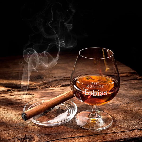 polar-effekt Leonardo Weinbrandglas mit Wunschmotiv graviert - Cognacglas Cognac und Brandy - 400 ml Nutzinhalt - Genießer - Restaurants und Partys 3