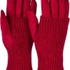 styleBREAKER Damen Touchscreen Stoff Handschuhe mit abnehmbaren Strick Stulpen, warme Fingerhandschuhe, Winter 09010022 23
