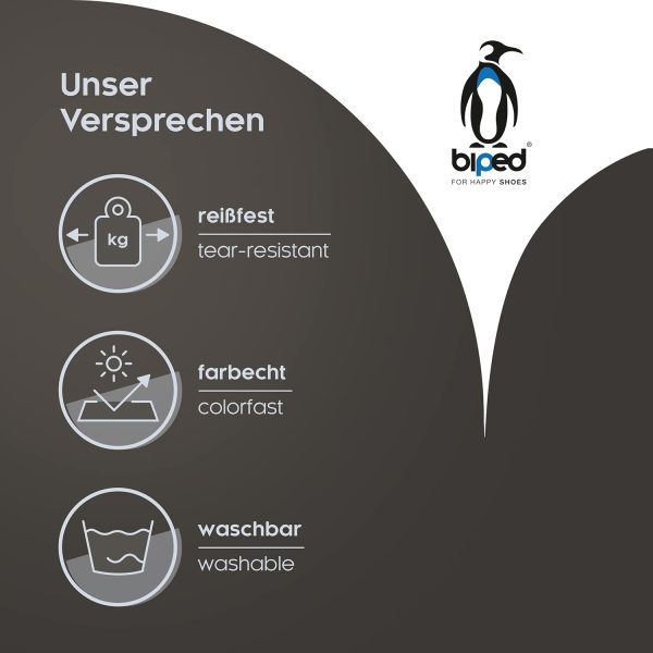 biped LACES 2 Paar runde Schnürsenkel aus Baumwolle ø 3,5 mm - reißfeste Qualitäts- Schuhbänder für Lederschuhe, Stiefel, Sneaker - für Freizeit und Sportschuhe - made in EU z2901(cognac,120 cm) 2
