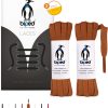 biped LACES 2 Paar flache Schnürsenkel aus Baumwolle 7 mm breit - reißfeste Qualitäts- Schuhbänder für Lederschuhe, Stiefel, für Freizeit und Sportschuhe - made in EU z2904(cognac,120 cm) 13