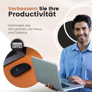 WURK Schreibtischunterlage [80 cm x 40 cm] - Premium Qualität - Mauspad - Große Schreibunterlage - Mauspad XXL - Rutschfeste Unterlagenmatte - Desk Mat - PU Leder Inklusive Kabelclip (Cognac Braun) 20