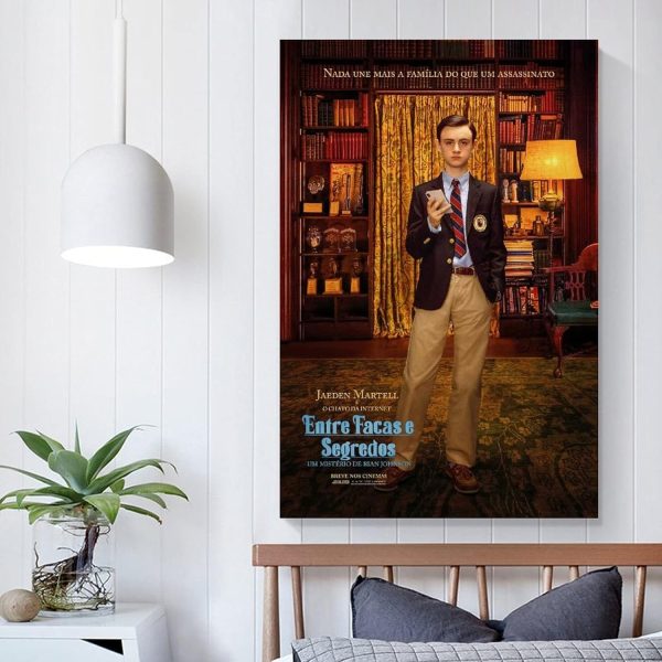 Enartly GemäLde Auf Leinwand Jaeden Martell American Mystery Comedy Crime Movie Knives Out 50x70cm Kein Rahmen 4
