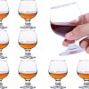 Soopiiso Cognacgläser，Maximale Kapazität: 100ml/10cl，Schnapsgläser Set von 8 netten Brandy Gläser/klare Schnapsgläser/Mini Brandy Glasses 20