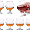 Soopiiso Cognacgläser，Maximale Kapazität: 150ml/15cl，Schnapsgläser Set von 6 netten Brandy Gläser/klare Schnapsgläser/Mini Brandy Glasses 14