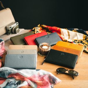 Baur Damen Geldbörse Echt Leder Geldtasche | Geldbeutel mit RFID Schutz | Großes Portemonnaie viele Kartenfächer | Wallet mit Rundum-Reißverschluss | Portmonee | Damen-Geldbörsen (Grau) 18