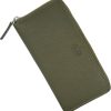 Baur Damen Geldbörse Echt Leder Geldtasche | Geldbeutel mit RFID Schutz | Großes Portemonnaie viele Kartenfächer | Wallet mit Rundum-Reißverschluss | Portmonee | Damen-Geldbörsen (Olive) 22