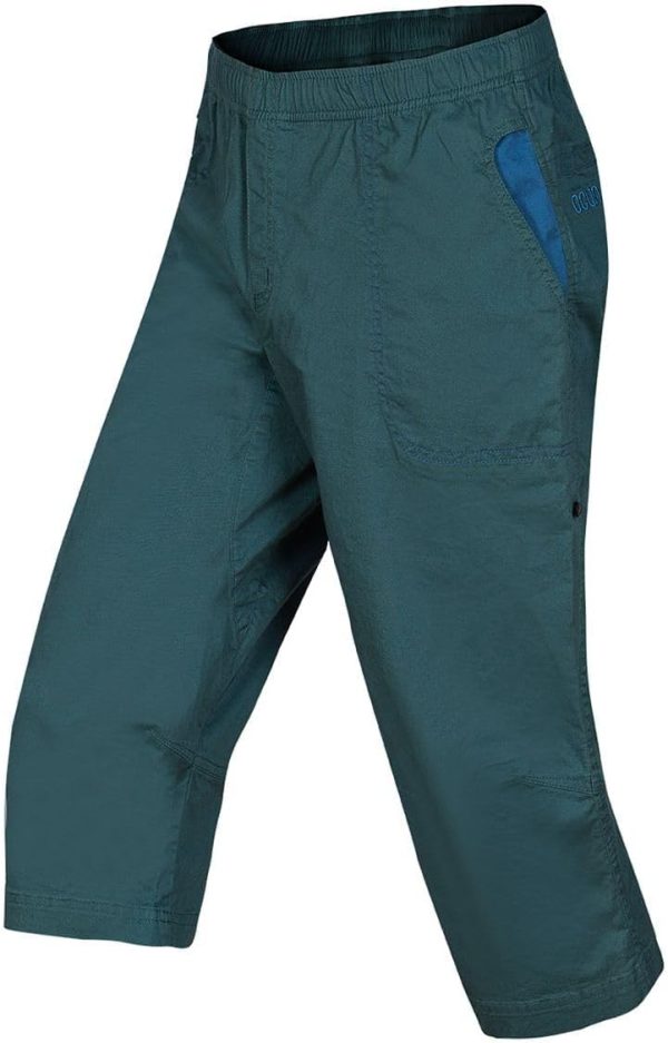 Ocun M Jaws 3/4 Braun - Atmungsaktive elastische Herren Baumwoll 3/4 Kletterhose, Größe L - Farbe Brown Brandy 1