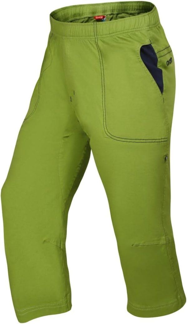 Ocun M Jaws 3/4 Braun - Atmungsaktive elastische Herren Baumwoll 3/4 Kletterhose, Größe L - Farbe Brown Brandy 5