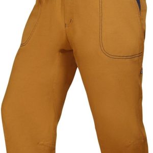 Ocun M Jaws 3/4 Braun - Atmungsaktive elastische Herren Baumwoll 3/4 Kletterhose, Größe L - Farbe Brown Brandy 18