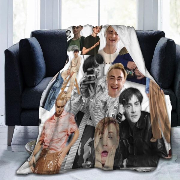 LOUJIN Decke Jaeden Schauspieler Martell superweiches Flanell-Fleece, leichte Überwurfdecke, Klimaanlagendecke, Couch, Sofa, Schlafzimmer, für Kinder und Erwachsene, 150 cm x 125 cm 1