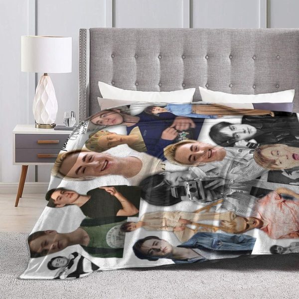 LOUJIN Decke Jaeden Schauspieler Martell superweiches Flanell-Fleece, leichte Überwurfdecke, Klimaanlagendecke, Couch, Sofa, Schlafzimmer, für Kinder und Erwachsene, 150 cm x 125 cm 3