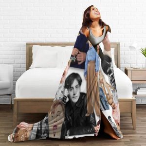 LOUJIN Decke Jaeden Schauspieler Martell superweiches Flanell-Fleece, leichte Überwurfdecke, Klimaanlagendecke, Couch, Sofa, Schlafzimmer, für Kinder und Erwachsene, 150 cm x 125 cm 10