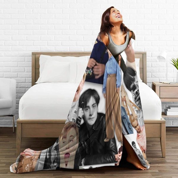 LOUJIN Decke Jaeden Schauspieler Martell superweiches Flanell-Fleece, leichte Überwurfdecke, Klimaanlagendecke, Couch, Sofa, Schlafzimmer, für Kinder und Erwachsene, 150 cm x 125 cm 4