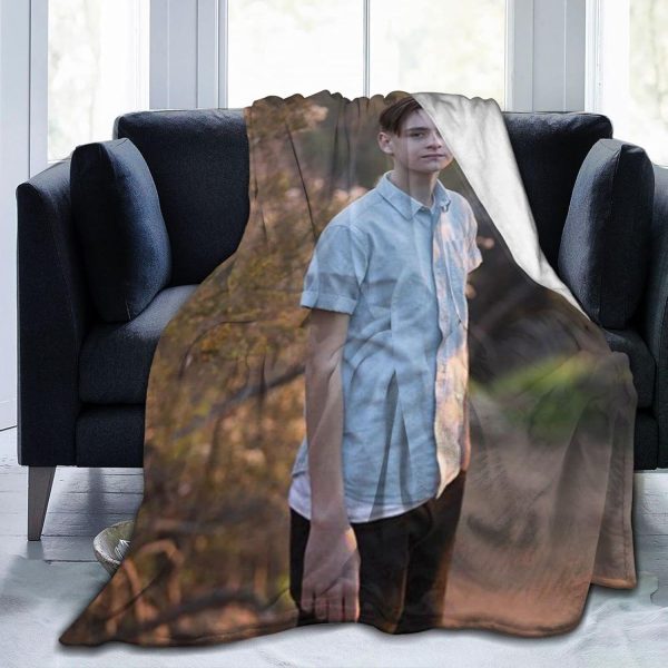 LOUJIN Decke Jaeden Schauspieler Martell superweiches Flanell-Fleece, leichte Überwurfdecke, Klimaanlagendecke, Couch, Sofa, Schlafzimmer, für Kinder und Erwachsene, 150 cm x 125 cm 1