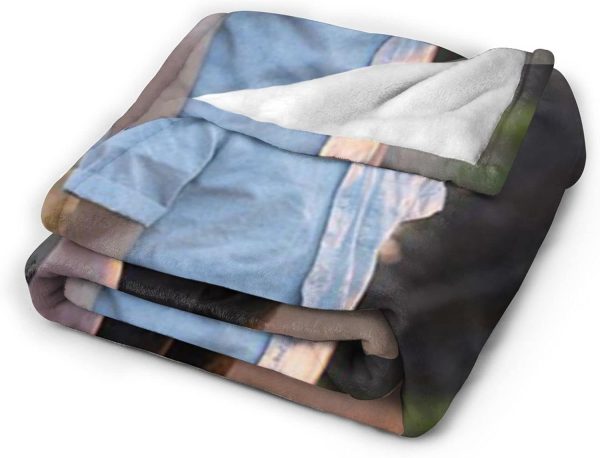 LOUJIN Decke Jaeden Schauspieler Martell superweiches Flanell-Fleece, leichte Überwurfdecke, Klimaanlagendecke, Couch, Sofa, Schlafzimmer, für Kinder und Erwachsene, 150 cm x 125 cm 5