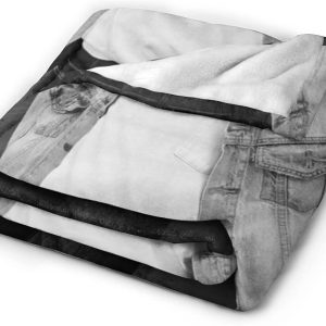 LOUJIN Decke Jaeden Schauspieler Martell superweiches Flanell-Fleece, leichte Überwurfdecke, Klimaanlagendecke, Couch, Sofa, Schlafzimmer, für Kinder und Erwachsene, 150 cm x 125 cm 12