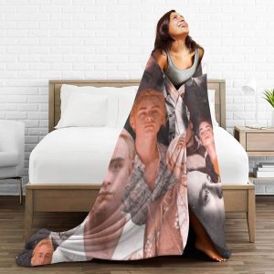 LOUJIN Decke Jaeden Schauspieler Martell superweiches Flanell-Fleece, leichte Überwurfdecke, Klimaanlagendecke, Couch, Sofa, Schlafzimmer, für Kinder und Erwachsene, 150 cm x 125 cm 10