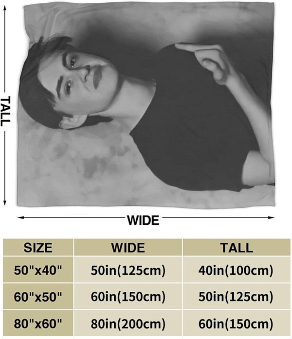LOUJIN Decke Jaeden Schauspieler Martell superweiches Flanell-Fleece, leichte Überwurfdecke, Klimaanlagendecke, Couch, Sofa, Schlafzimmer, für Kinder und Erwachsene, 150 cm x 125 cm 2
