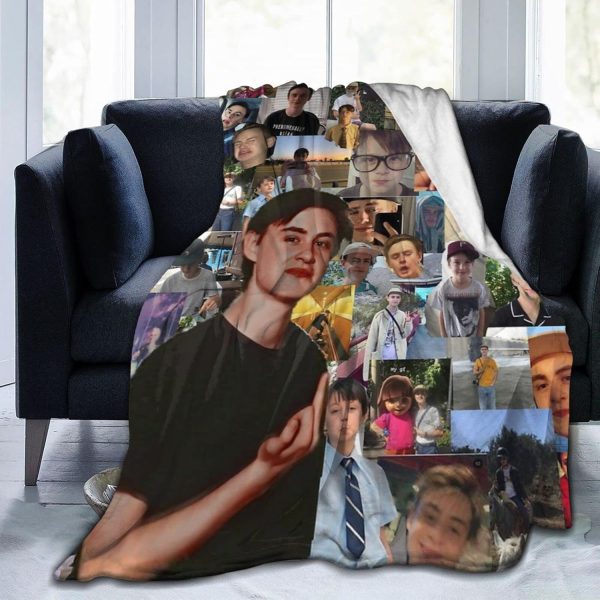 LOUJIN Decke Jaeden Schauspieler Martell superweiches Flanell-Fleece, leichte Überwurfdecke, Klimaanlagendecke, Couch, Sofa, Schlafzimmer, für Kinder und Erwachsene, 150 cm x 125 cm 1