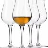 Krosno Brandy Cognac Snifter Gläser Rum Verkostung Geschenk-Set | Set von 4 | 110 ML | AVANTE GARDE Kollektion | | Perfekt für Zuhause, Restaurants und Küche Set | Spülmaschinenfest Whiskey Glas 22