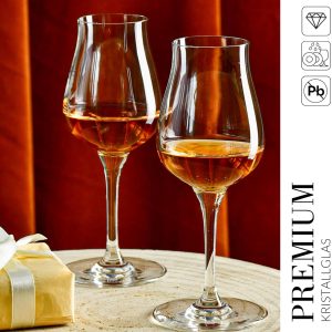 Krosno Brandy Cognac Snifter Gläser Rum Verkostung Geschenk-Set | Set von 4 | 110 ML | AVANTE GARDE Kollektion | | Perfekt für Zuhause, Restaurants und Küche Set | Spülmaschinenfest Whiskey Glas 11