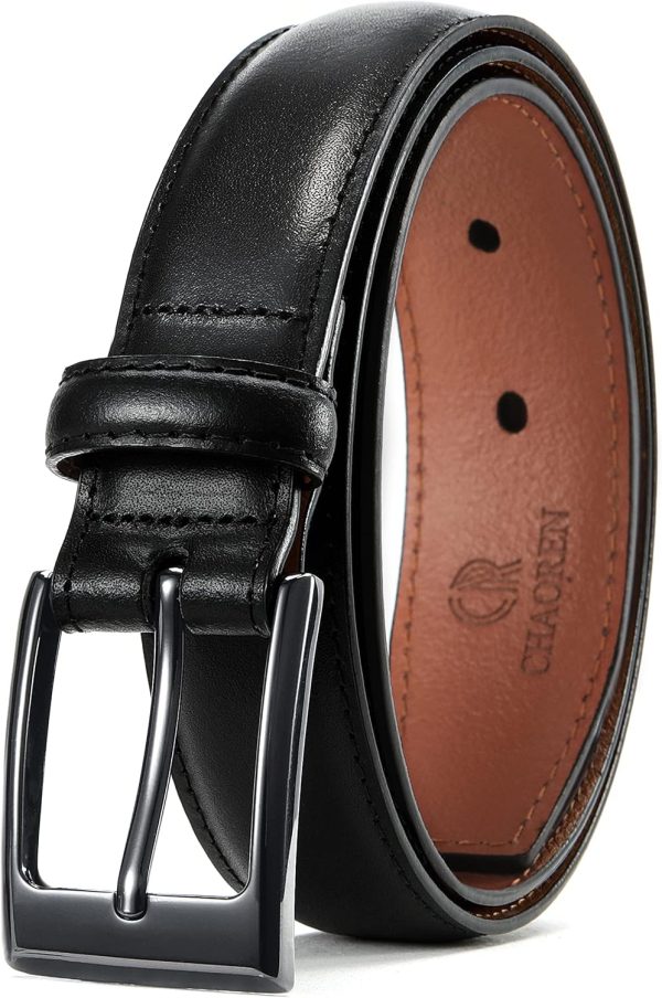 CHAOREN Ledergürtel Herren, Gürtel Herren Leder 30mm für Business und formelle Anlässe, Anzuggürtel Herren perfekter Begleiter zu Männer Businessschuhe 1