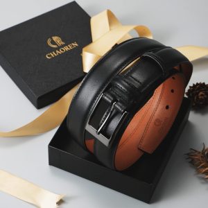 CHAOREN Ledergürtel Herren, Gürtel Herren Leder 30mm für Business und formelle Anlässe, Anzuggürtel Herren perfekter Begleiter zu Männer Businessschuhe 9