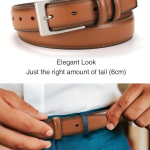 CHAOREN Ledergürtel Herren, Gürtel Herren Leder 30mm für Business und formelle Anlässe, Anzuggürtel Herren perfekter Begleiter zu Männer Businessschuhe 14