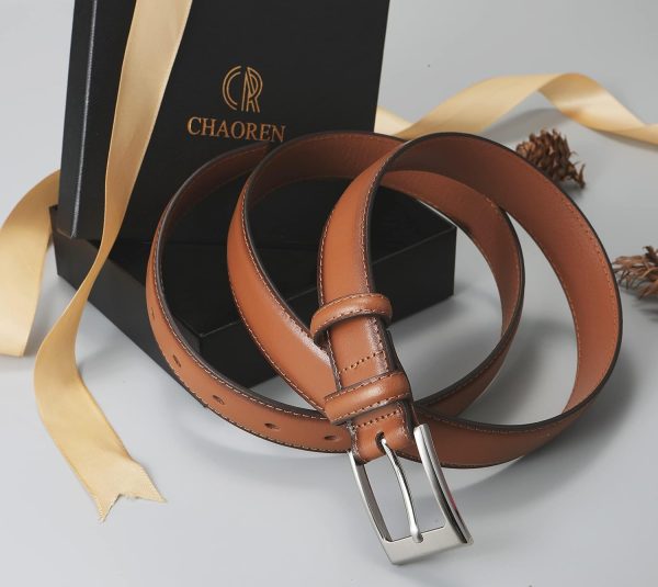 CHAOREN Ledergürtel Herren, Gürtel Herren Leder 30mm für Business und formelle Anlässe, Anzuggürtel Herren perfekter Begleiter zu Männer Businessschuhe 6