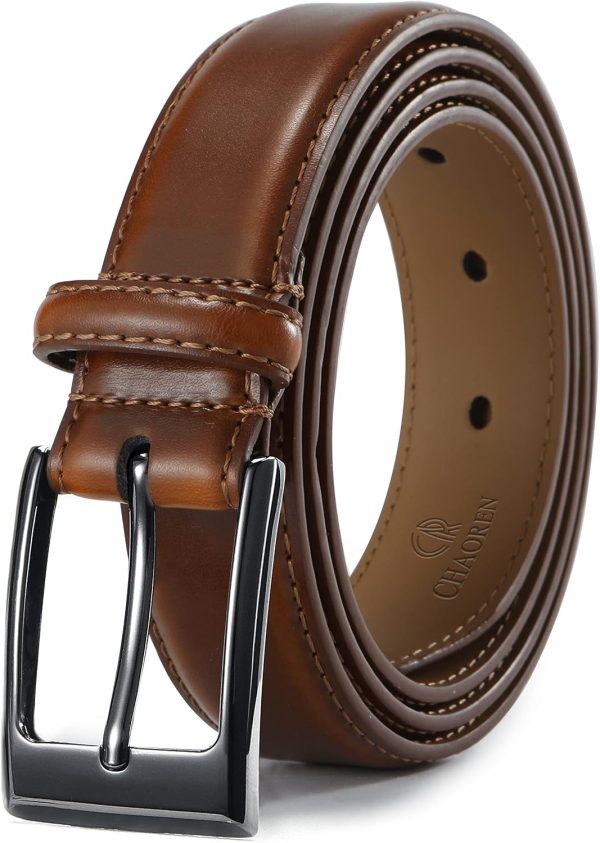 CHAOREN Ledergürtel Herren, Gürtel Herren Leder 30mm für Business und formelle Anlässe, Anzuggürtel Herren perfekter Begleiter zu Männer Businessschuhe 1