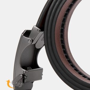 CHAOREN Automatik Gürtel Herren, Ledergürtel Ratsche für Herren Business Anzug, 35mm Breit Gürtel, Größe Angepasst 16